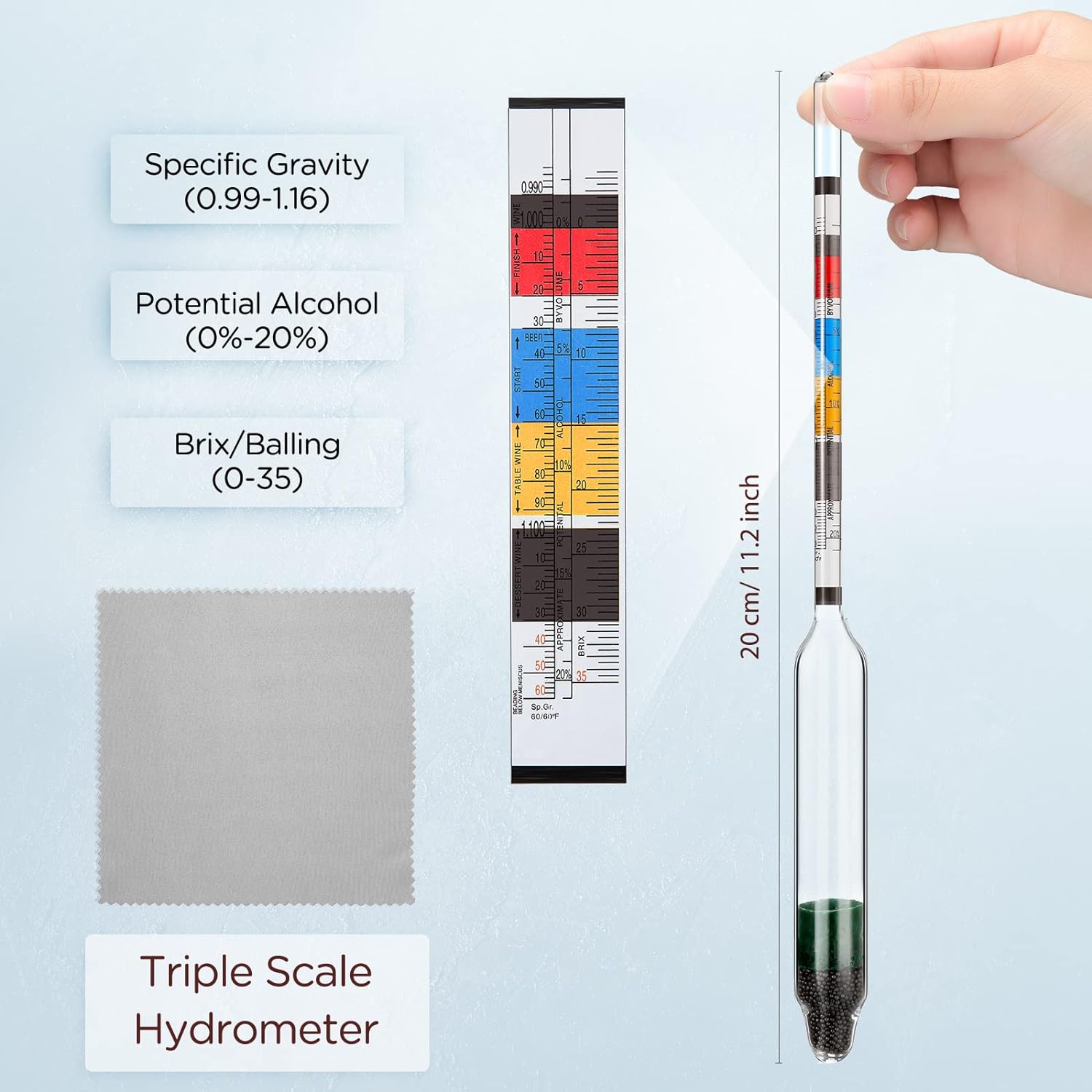 3 Pack Triple Scale Hydrometer Review - The Brewer's Guide