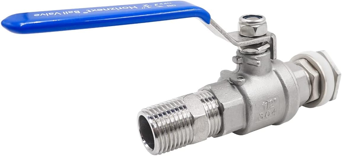 Horiznext 3/4" O.D. thread to 3/8 inch barb stainless steel home