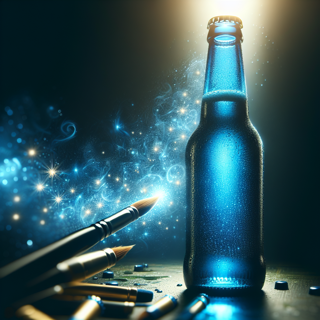 The Enchantment of Blue Beer Bottles The Enchantment of Blue Beer Bottles
